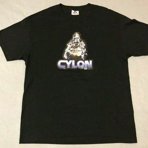 Vintage 1997 Battlestar Galactica Cylon Alstyle T-Shirt Universal Studios